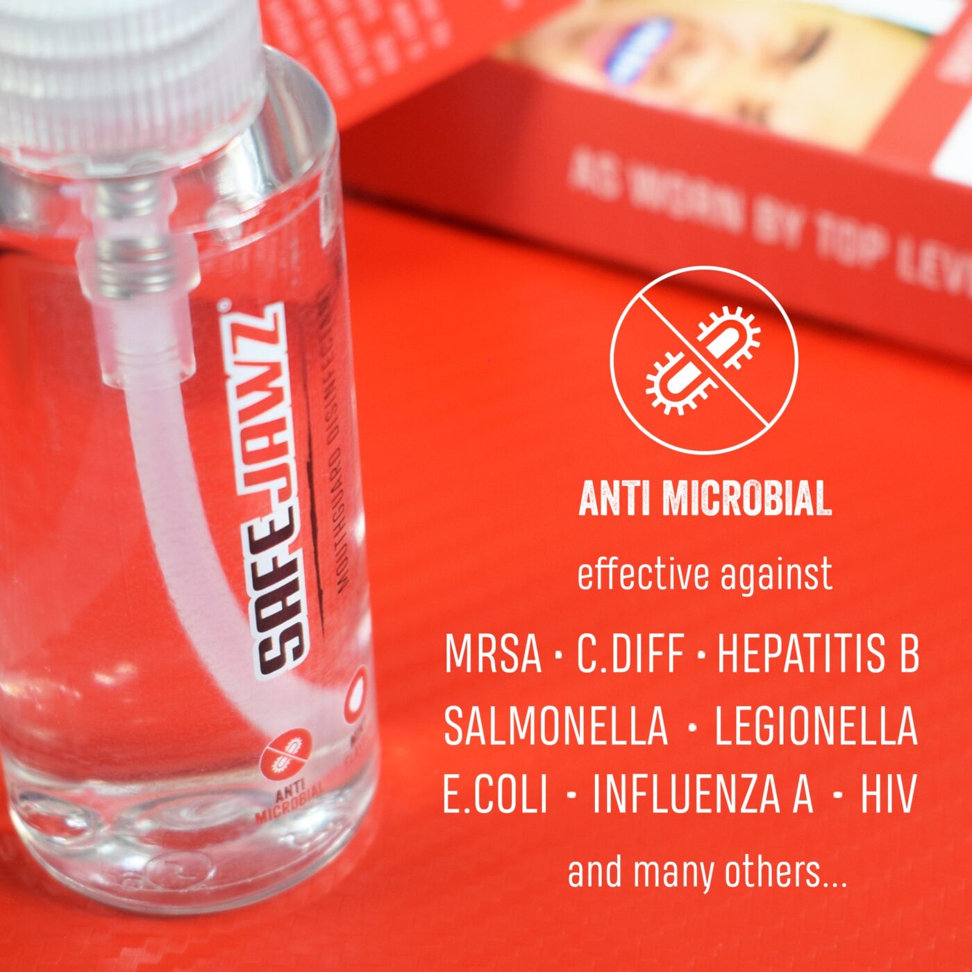 VechtSport Safejawz Mondbeschermer Spray 50ml (SAFEJAWZ HYGIENE SPRAY)