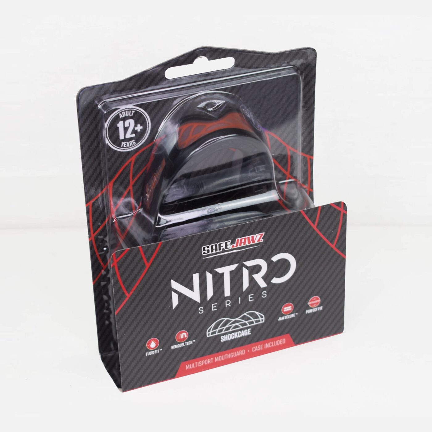 SAFEJAWZ Nitro Mondbeschermer Zwart Rood (SAFEJAWZ NITRO BLACK RED)