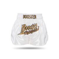 Booster Kickboksbroekje Thunder Wit Goud (TBT THUNDER WH GD)