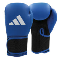 adidas Hybrid 25 Kids (kick)bokshandschoenen , blauw - zwart