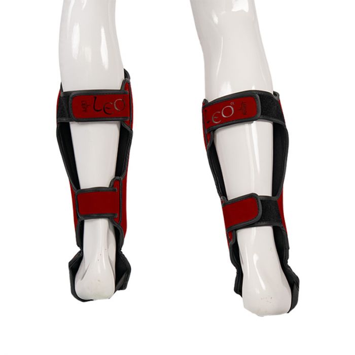 Leo Pattaya Shin Instep mat red Leo Pattaya Shin Instep mat red