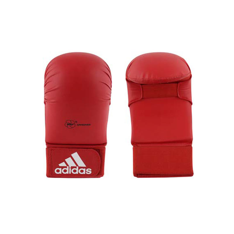 adidas Wkf Karatehandschoen Zonder Duim , rood