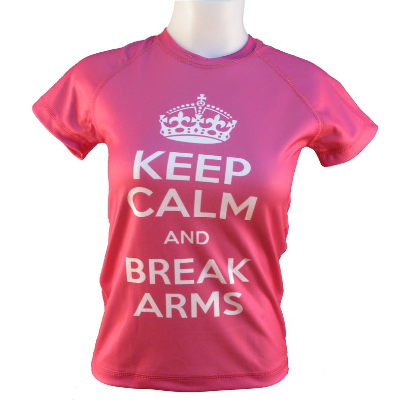 Victory Sports T-shirt Keep Calm And Break Arms Victory Sports T-shirt Keep Calm And Break Arms