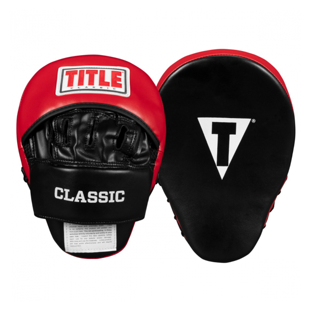 Title Handpads Classic Zwart/Rood Title Handpads Classic Zwart/Rood