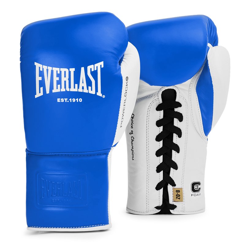 Everlast Powerlock OG Pro Fight Glove (Blauw/Wit)