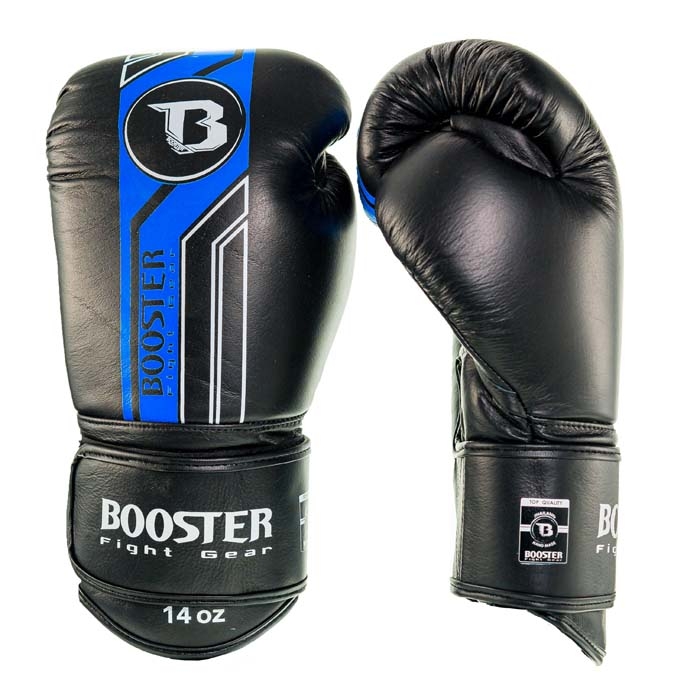 Booster V9 Kickbokshandschoenen Zwart Blauw (BGL V9 BLACK BLUE) Booster V9 Kickbokshandschoenen Zwart Blauw (BGL V9 BLACK BLUE)