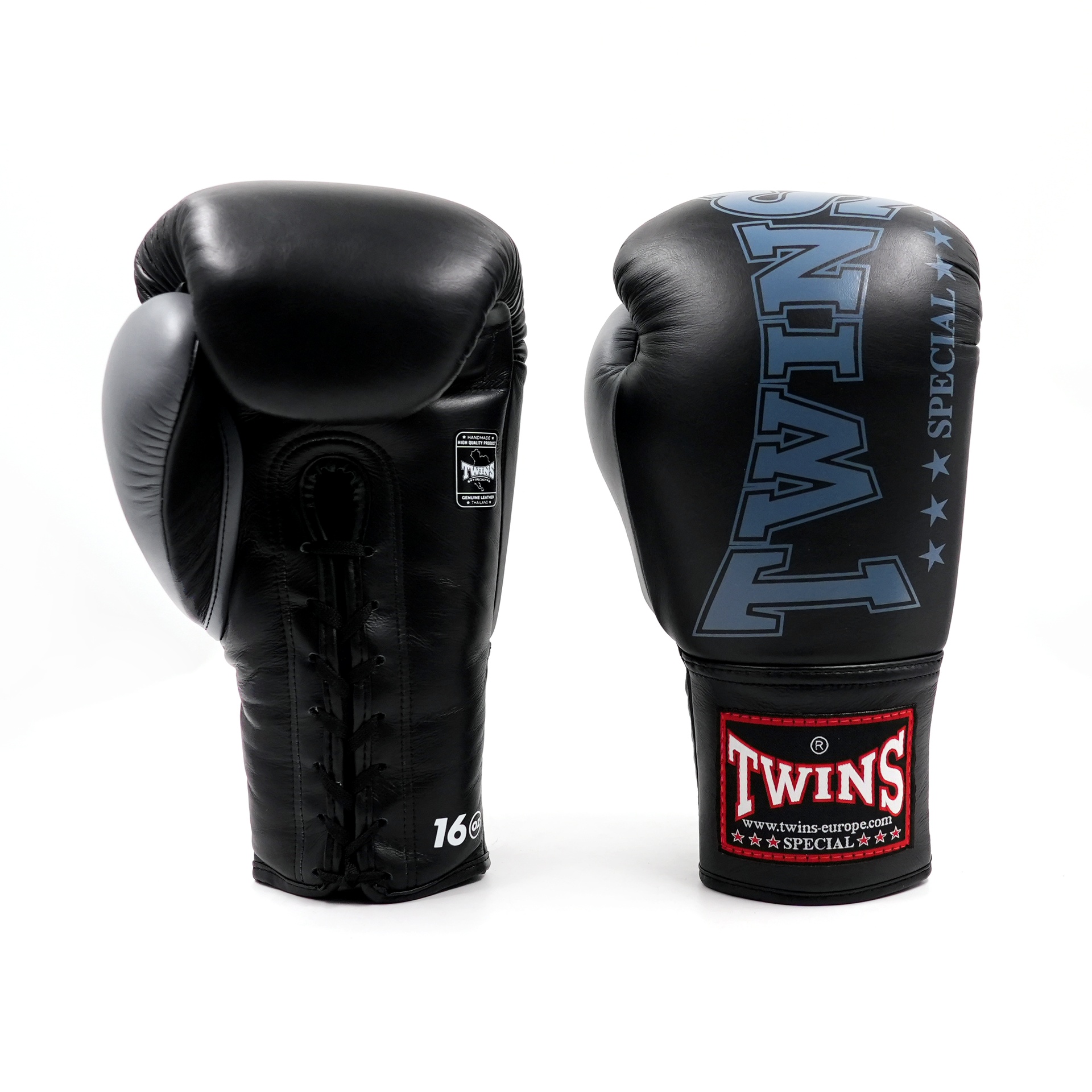 Twins Special Kickbokshandschoenen Lace Up Zwart (BGLL 8 BLACK LACED) Twins Special Kickbokshandschoenen Lace Up Zwart (BGLL 8 BLACK LACED)