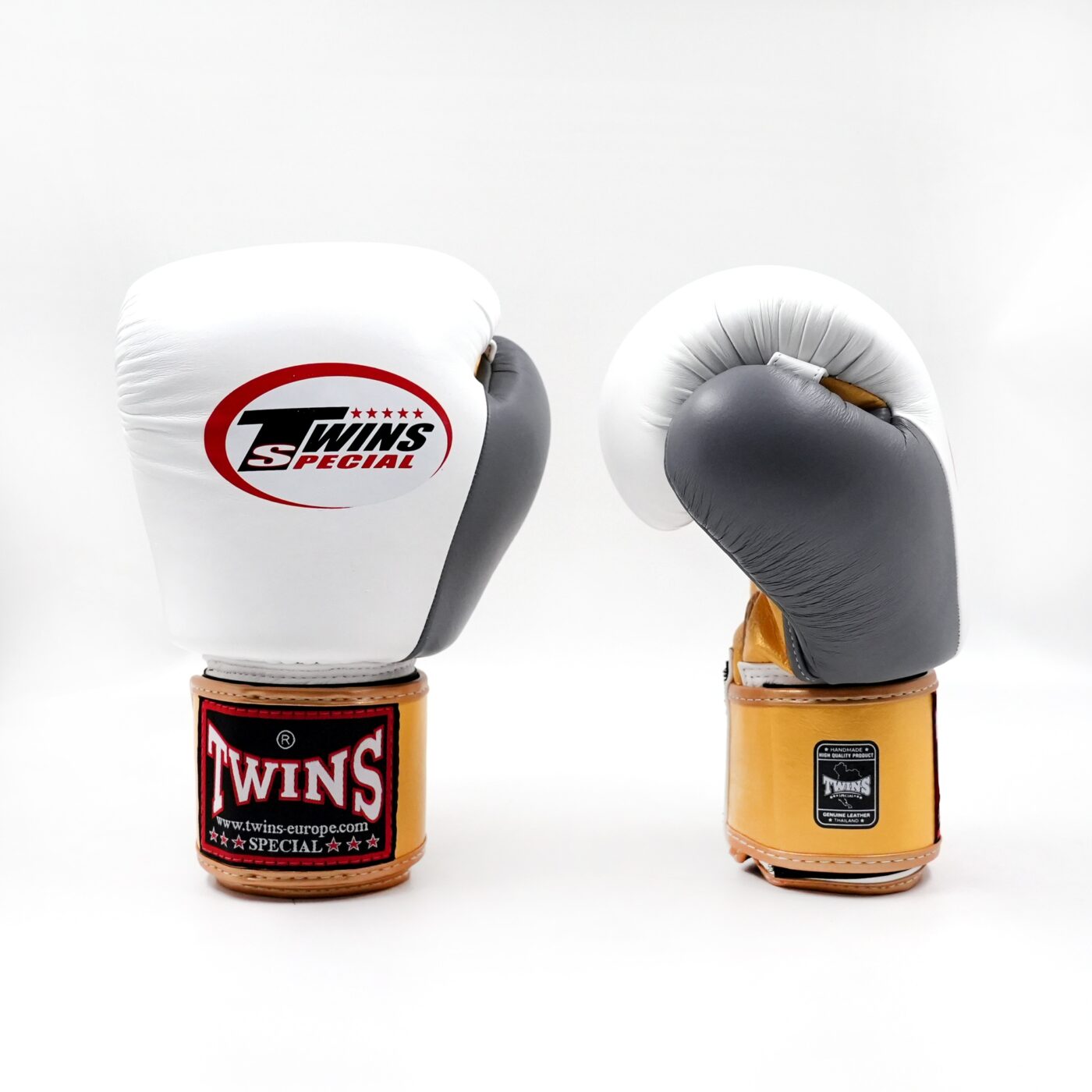 Twins Special BGVL-3 Kickbokshandschoenen Gold (BGVL 3 GOLD WHITE GREY)