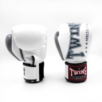Twins Special BGVL-8 Kickbokshandschoenen Wit Grijs (BGVL 8 WHITE GREY)
