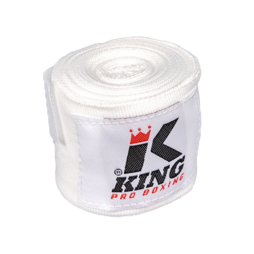 King Pro Boxing Handwraps Wit 460 cm (KPB BPC WHITE)