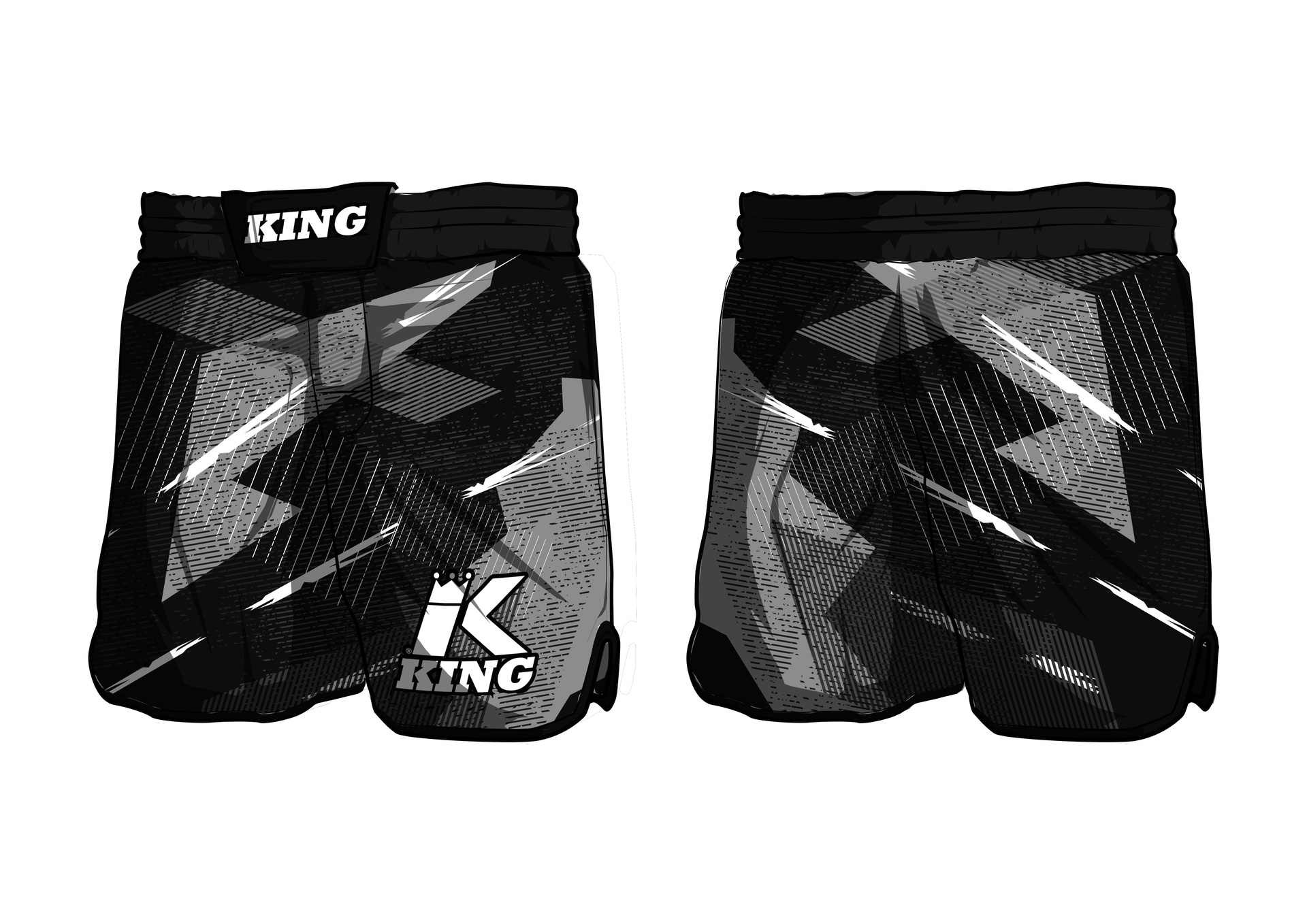King Pro Boxing Kickboksbroekje Shadow 1 (KPB SHADOW 1) King Pro Boxing Kickboksbroekje Shadow 1 (KPB SHADOW 1)