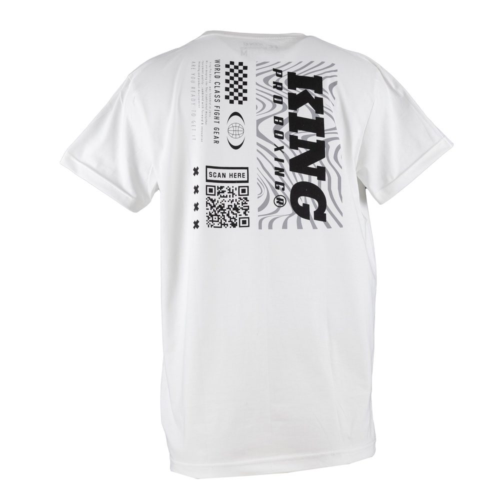 King Pro Boxing QR T-shirt Wit (KPB TS QR 01) King Pro Boxing QR T-shirt Wit (KPB TS QR 01)