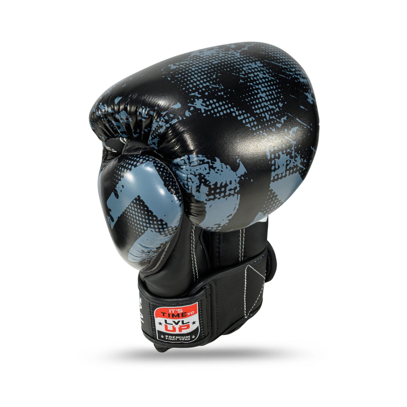 LVLUP Kickbokshandschoenen Zwart Grijs (LVL-UP-BG-STADIUM-1)