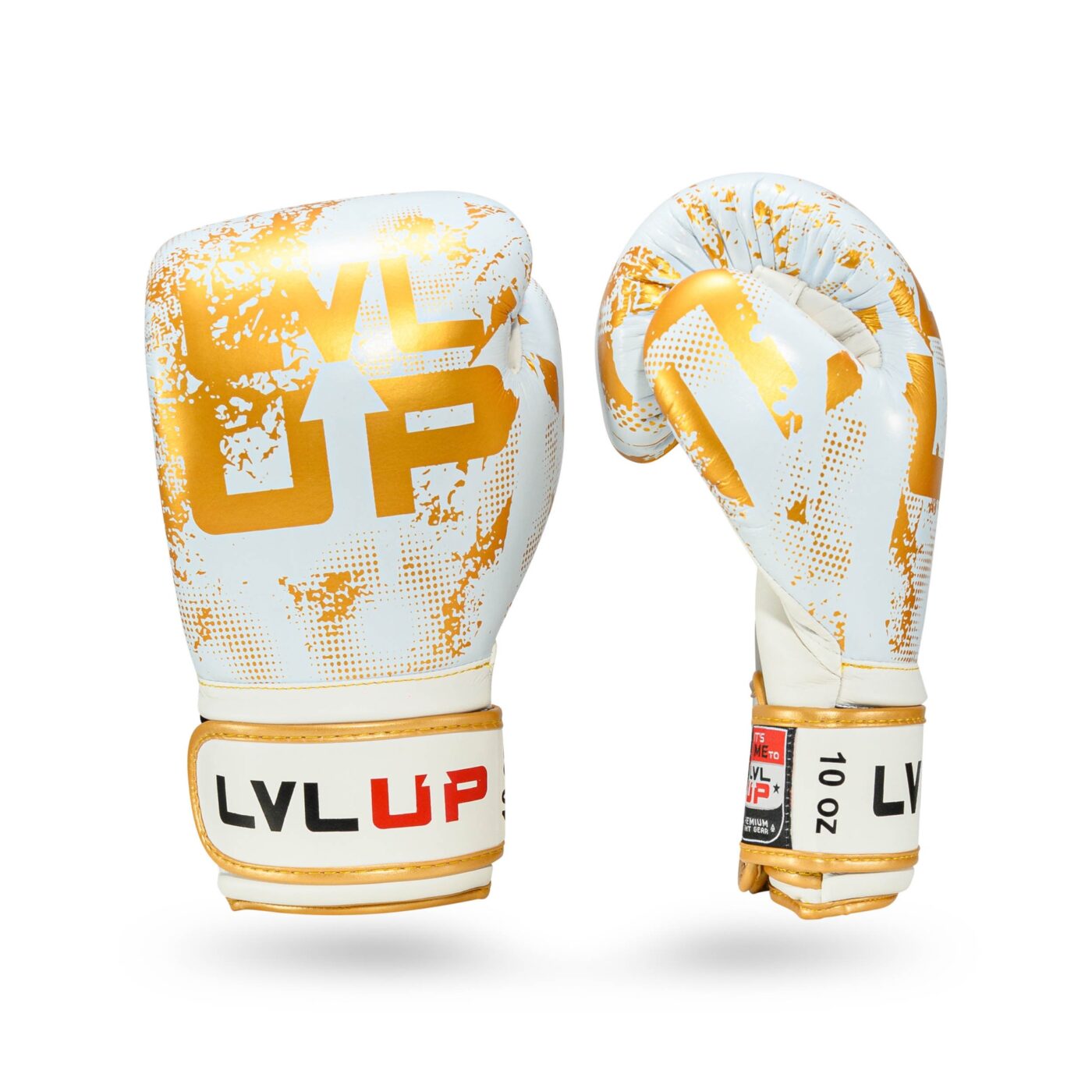 LVLUP Bokshandschoenen Wit Goud 2 (LVL-UP BG STADIUM 2)