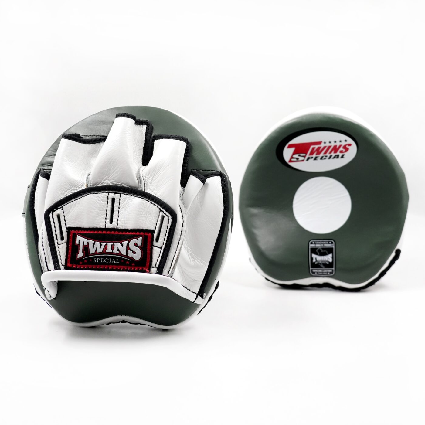 Twins PML-13 Speed Mitts Leer Olive/Wit (PML-13-OLIVE-WHITE)