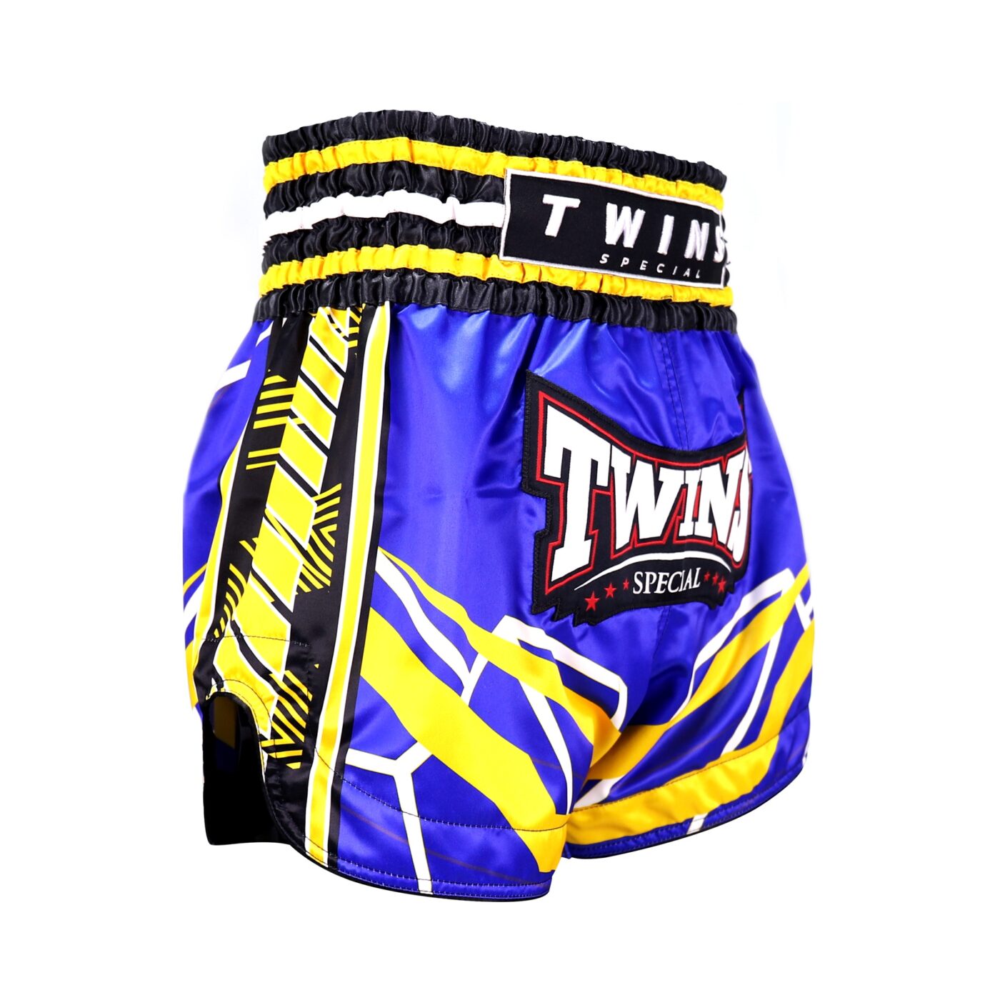 Twins Special Kickboksbroekje Racing Blue Yellow (TTBL RACING BLUE YELLOW)