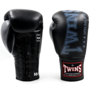 Twins Special Kickbokshandschoenen Lace Up Zwart (BGLL 8 BLACK LACED) Twins Special Kickbokshandschoenen Lace Up Zwart (BGLL 8 BLACK LACED)