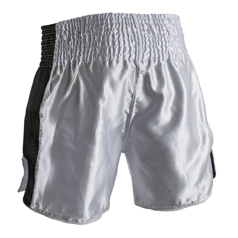 Super Pro Combat Gear Kickboksbroekje - Thai En Kickboksshort Brave - Zwart / Wit Super Pro Combat Gear Kickboksbroekje - Thai En Kickboksshort Brave - Zwart / Wit