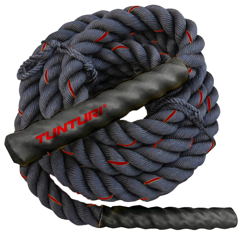 Tunturi Battlerope - Battle Rope 15 m - Zwart Tunturi Battlerope - Battle Rope 15 m - Zwart