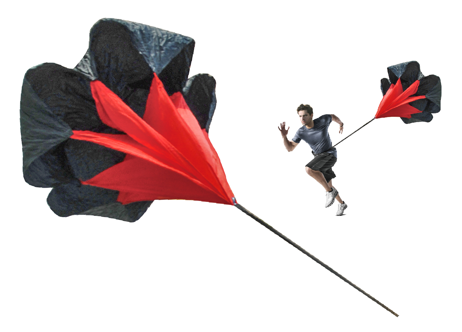 Tunturi Weerstandsband - Speed Parachute - Rood Tunturi Weerstandsband - Speed Parachute - Rood
