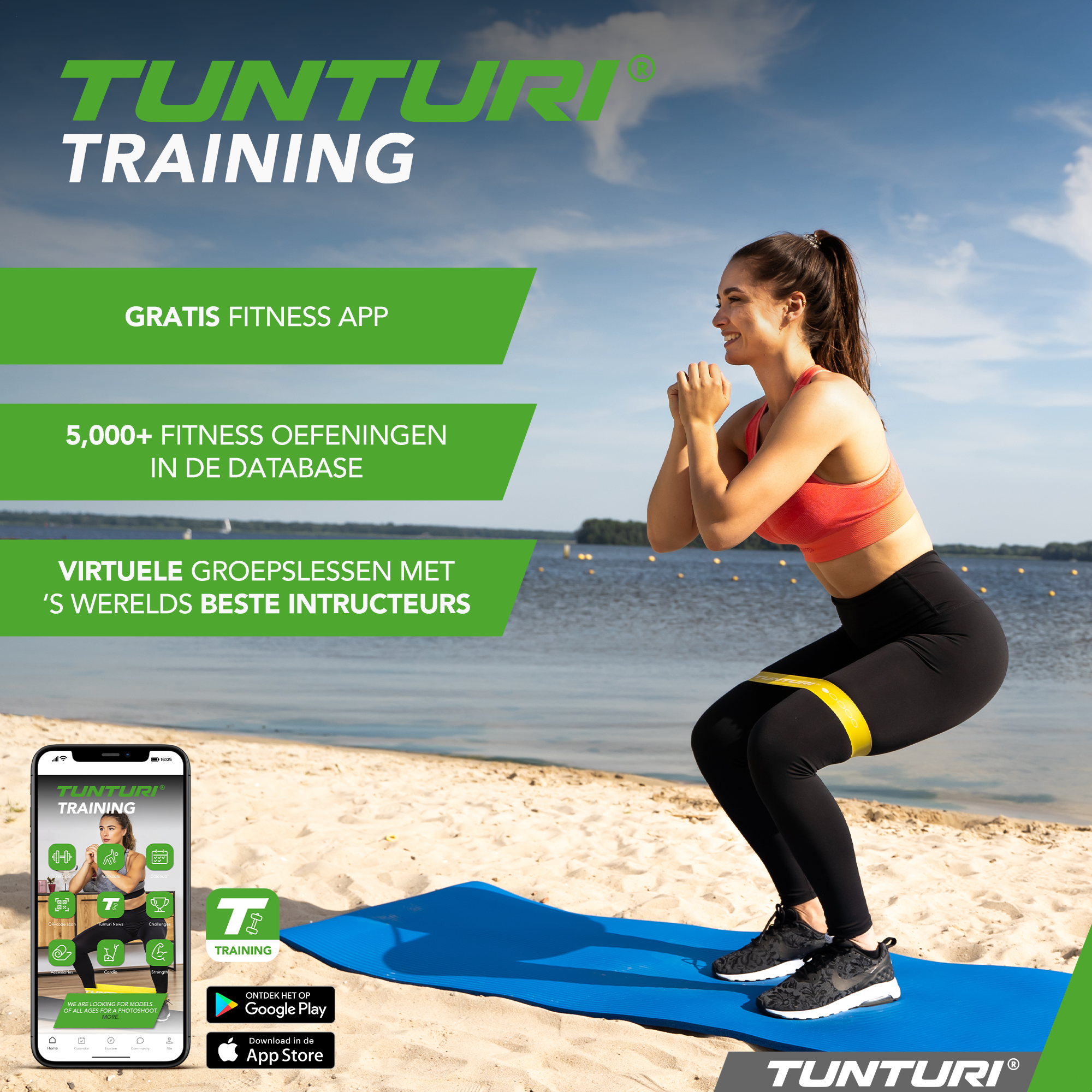 Tunturi Weerstandsband - Power Band 5 tot 20 kg - Wit Tunturi Weerstandsband - Power Band 5 tot 20 kg - Wit