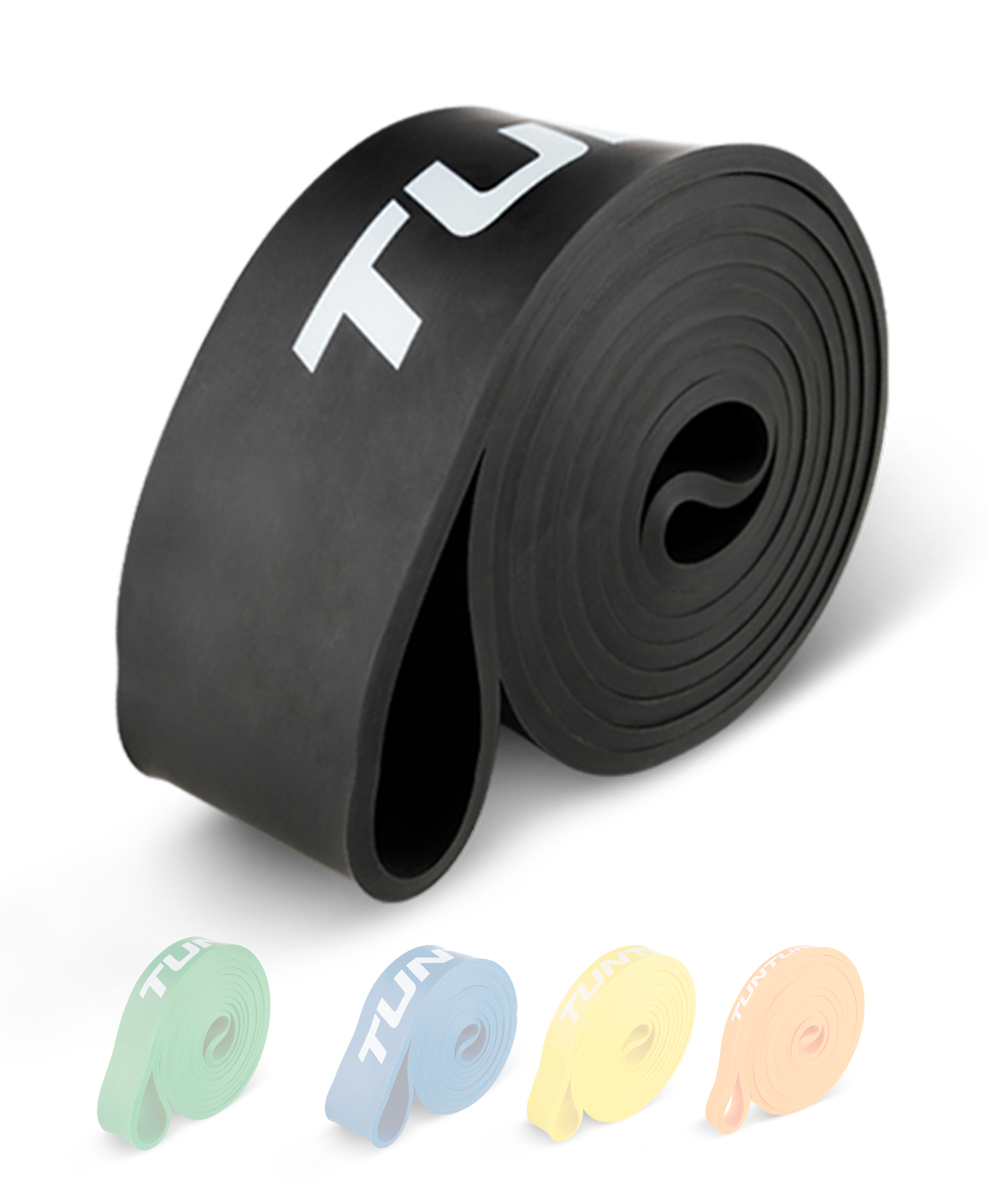 Tunturi Weerstandsband - Power Band Extra Heavy 25 tot 65 kg - Zwart