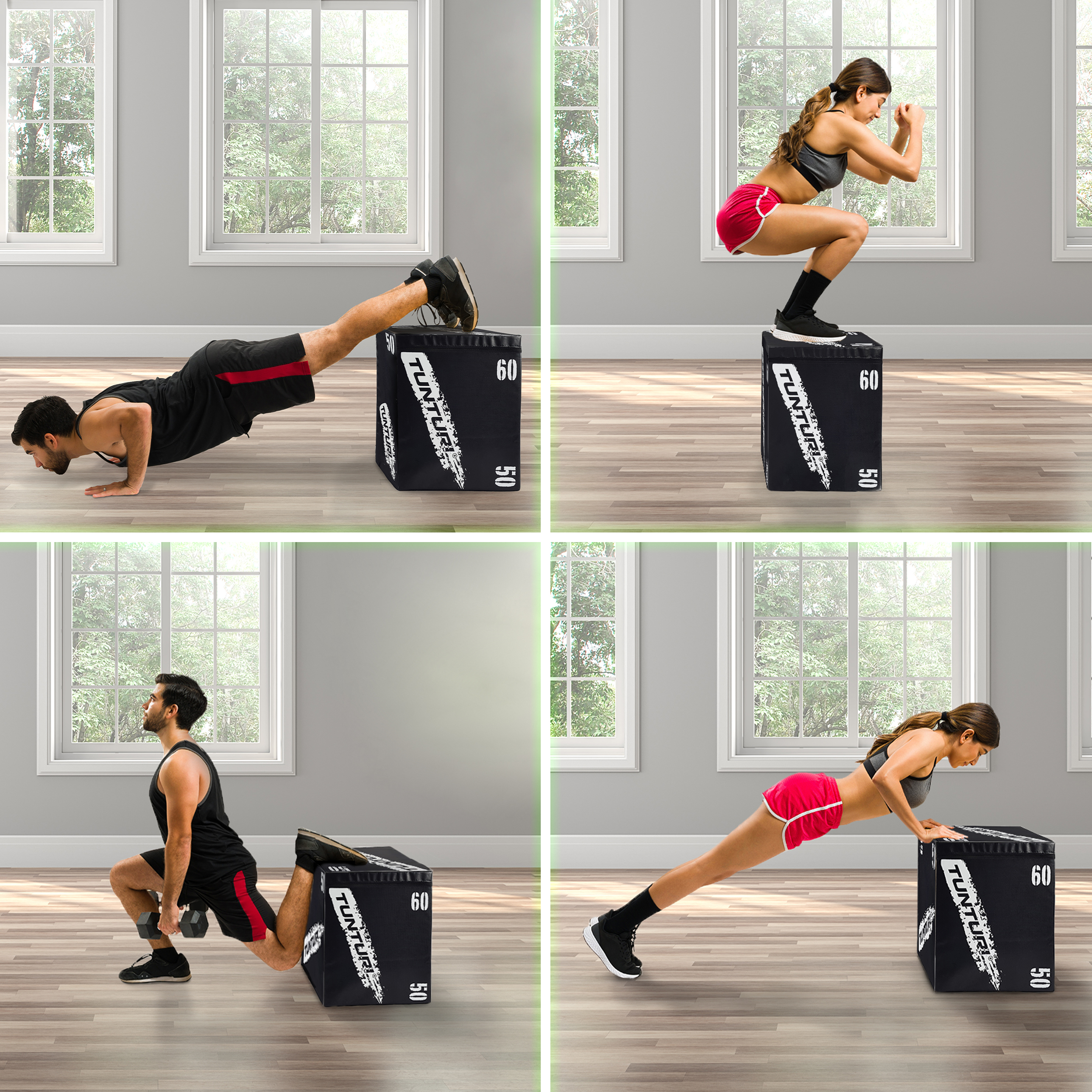 Tunturi Plyo Box - Wood 40/50/60cm - Zwart Tunturi Plyo Box - Wood 40/50/60cm - Zwart