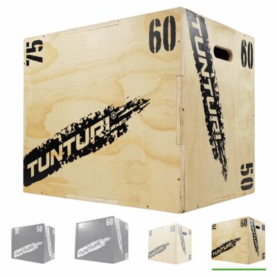 Tunturi Plyo Box - Wood 50/60/75cm - Zwart