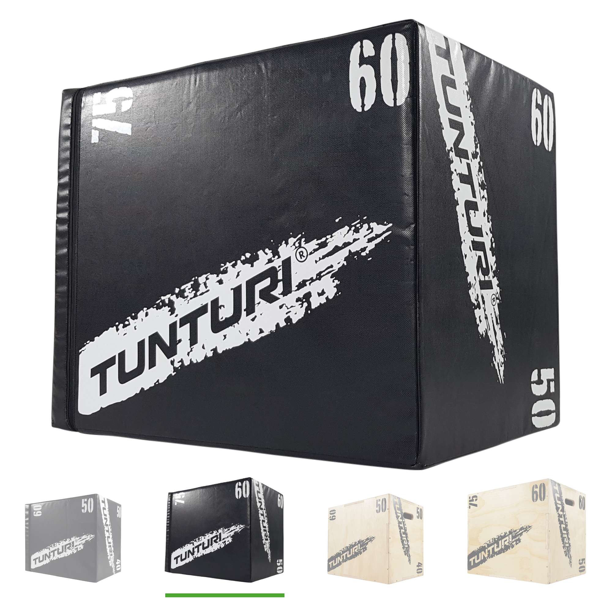 Tunturi Plyo Box - Soft EVA 50/60/75 cm - Zwart Tunturi Plyo Box - Soft EVA 50/60/75 cm - Zwart