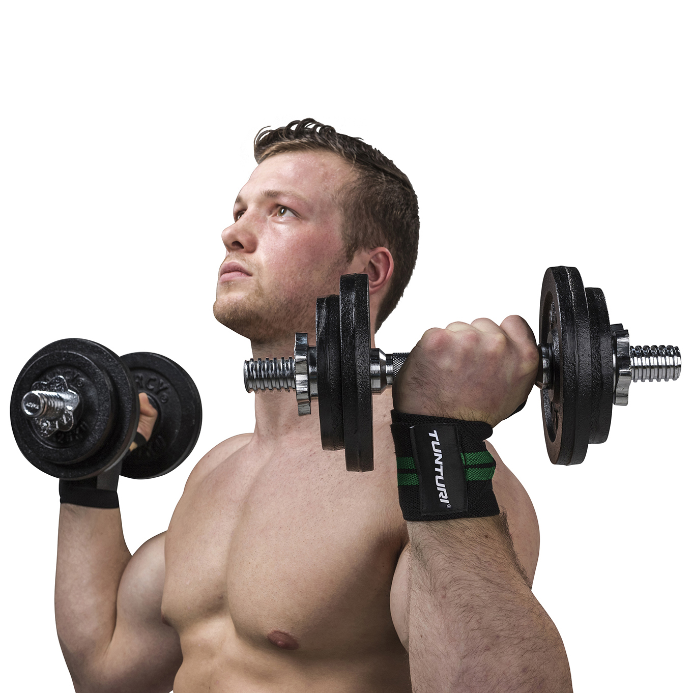Tunturi Pols Wraps - Functional Training Wrist Wraps - Zwart / Green Tunturi Pols Wraps - Functional Training Wrist Wraps - Zwart / Green
