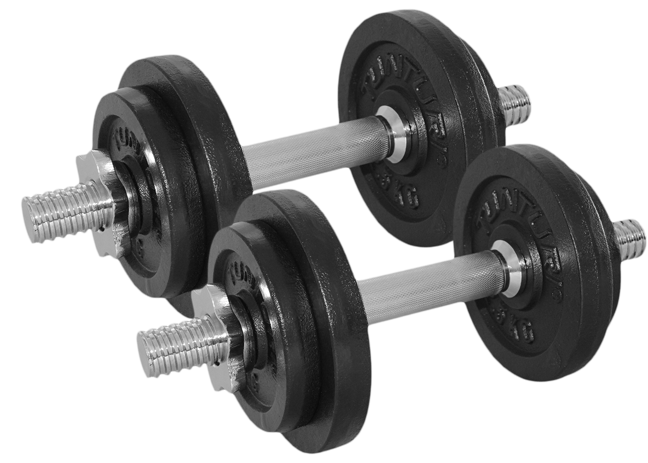 Tunturi Dumbbell - Gietijzer 20kg - Zwart Tunturi Dumbbell - Gietijzer 20kg - Zwart