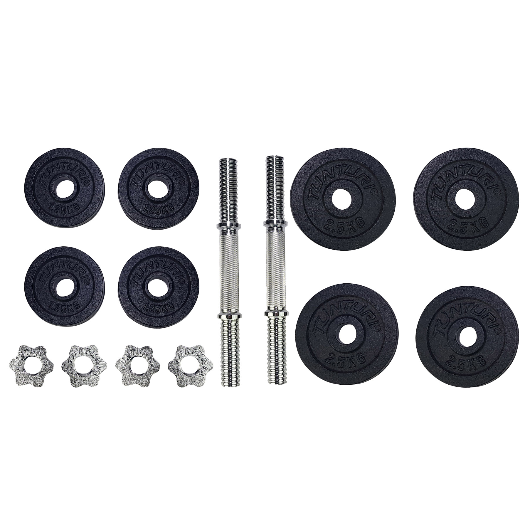 Tunturi Dumbbell - Gietijzer 20kg - Zwart Tunturi Dumbbell - Gietijzer 20kg - Zwart