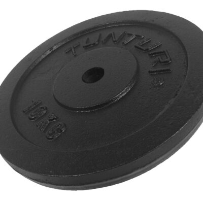 Tunturi Halterschijf - Plate Black Single 10kg - Zwart Tunturi Halterschijf - Plate Black Single 10kg - Zwart