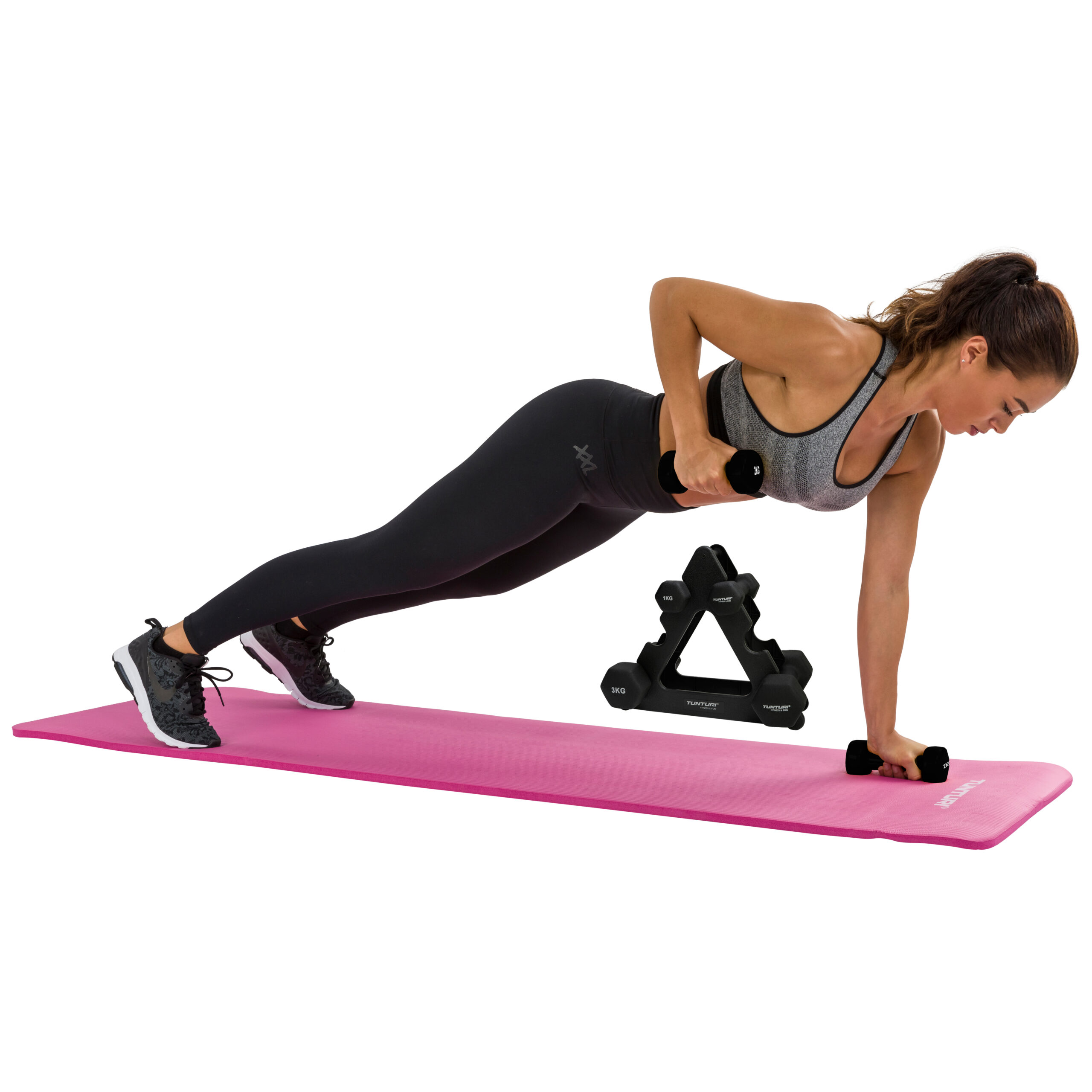 Tunturi Halterset - Neoprene Dumbellset 1 t/m 3kg - Zwart Tunturi Halterset - Neoprene Dumbellset 1 t/m 3kg - Zwart