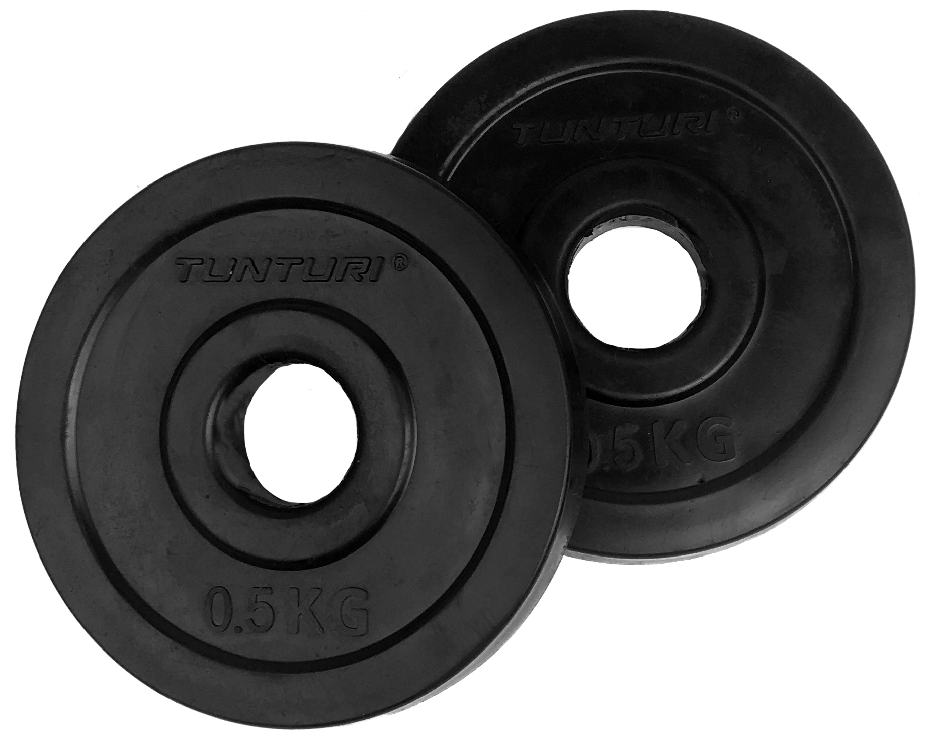 Tunturi Halterschijf - Halter gewichten 0,5kg - Zwart Tunturi Halterschijf - Halter gewichten 0,5kg - Zwart