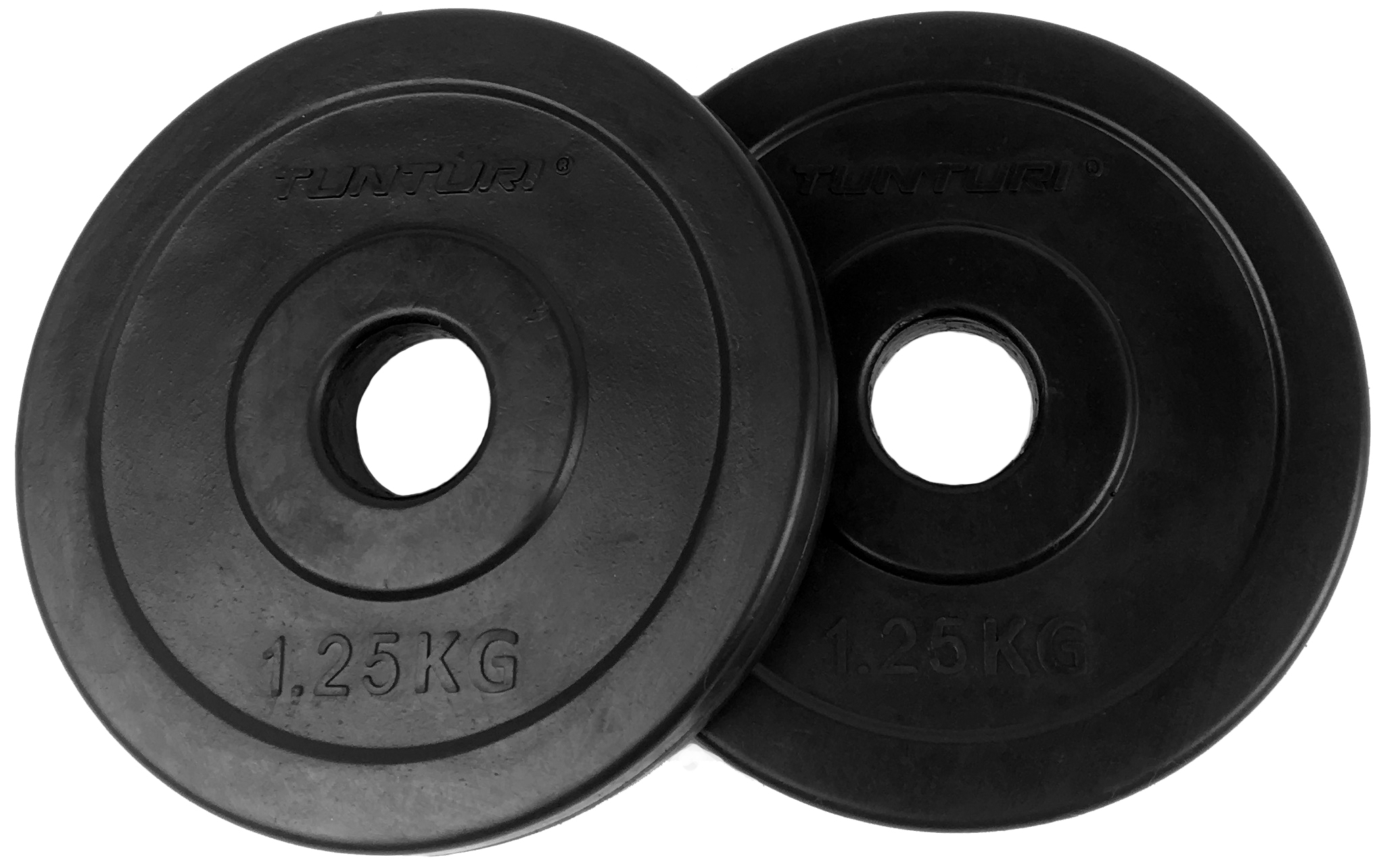 Tunturi Halterschijf - Rubber Plates 1.25kg - 1,25kg - Zwart Tunturi Halterschijf - Rubber Plates 1.25kg - 1,25kg - Zwart