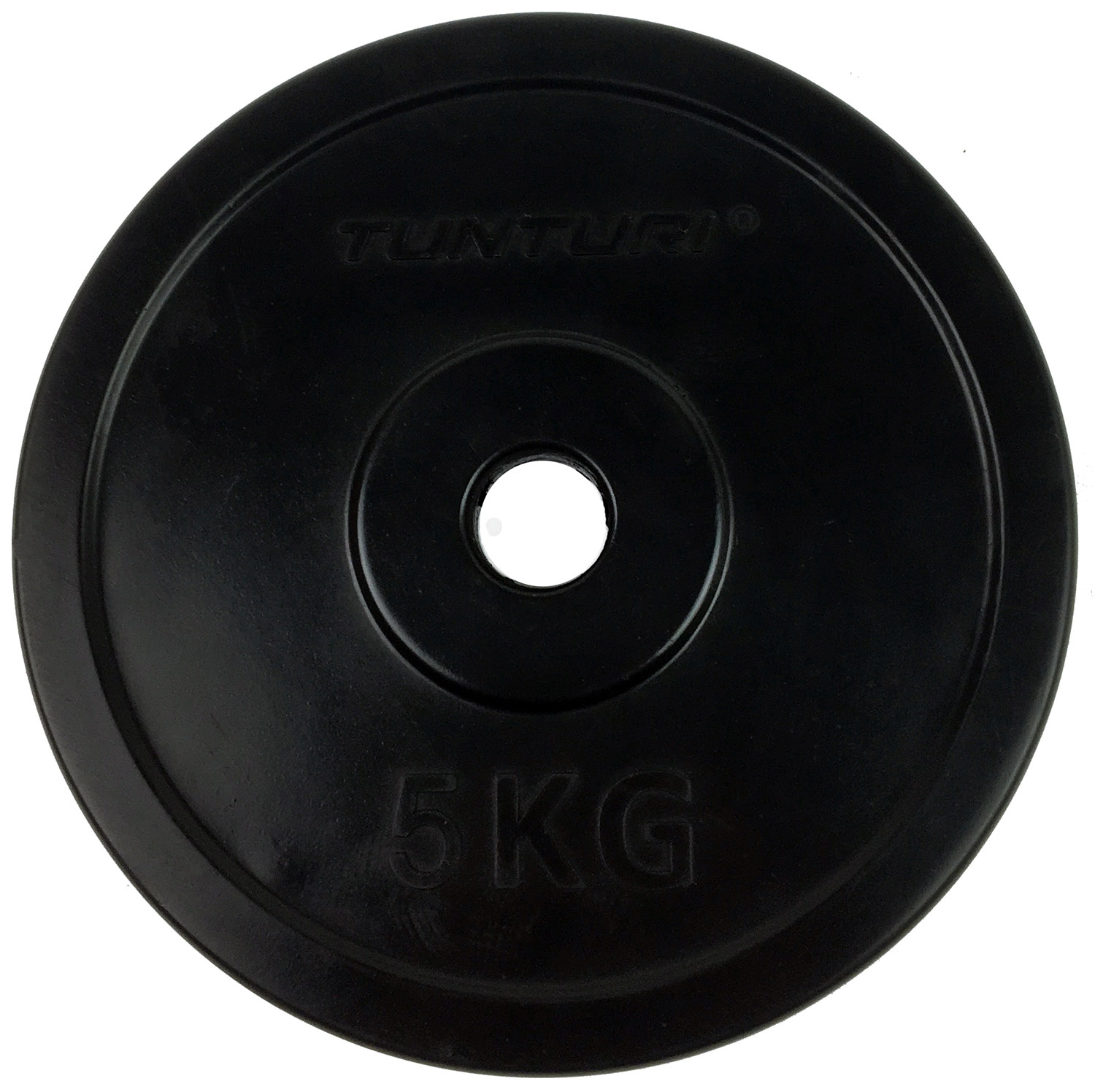 Tunturi Halterschijf - Rubber Plate Single 5kg - Zwart Tunturi Halterschijf - Rubber Plate Single 5kg - Zwart