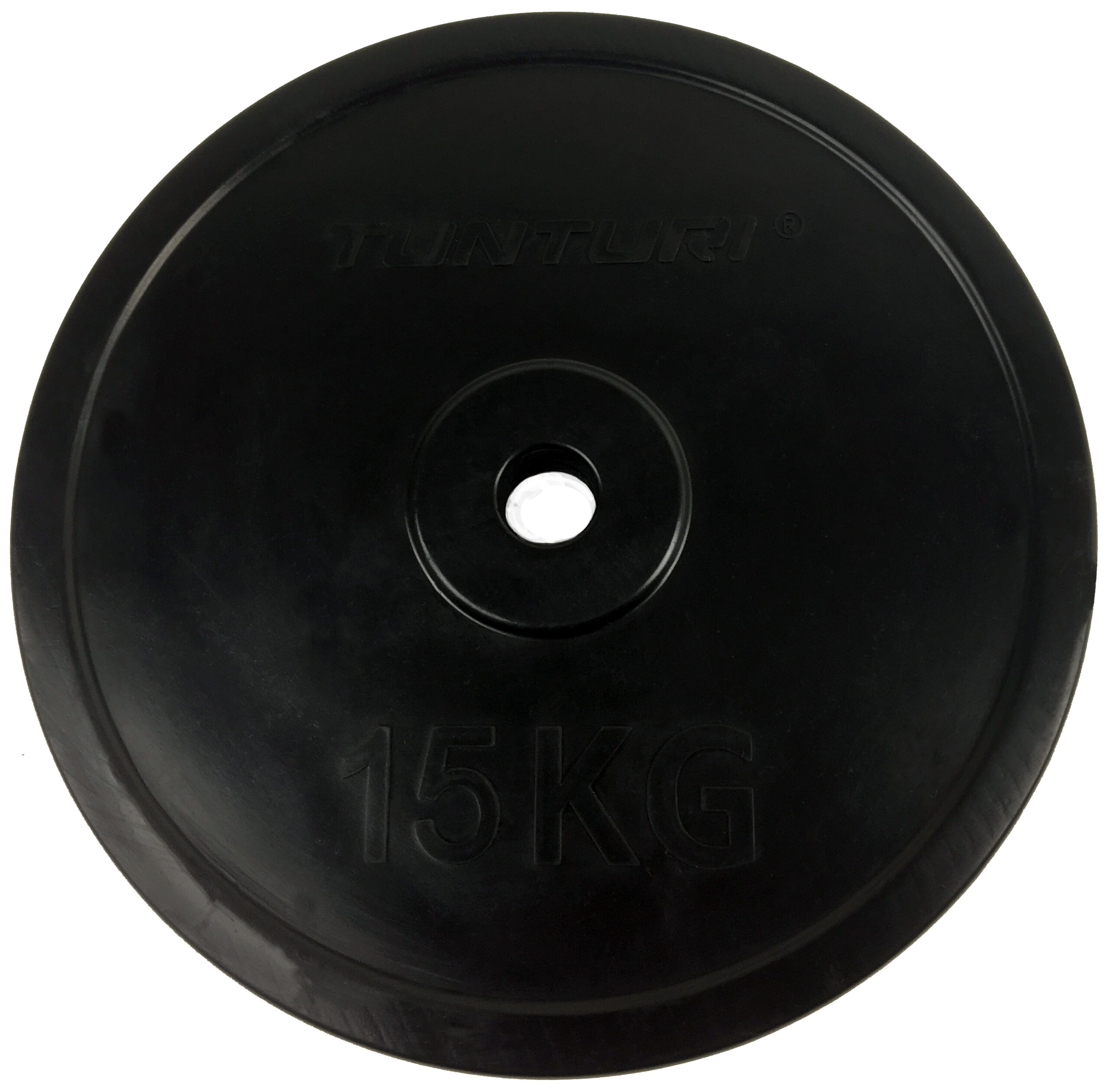 Tunturi Halterschijf - Rubber Plate 15.0kg 15kg - Zwart Tunturi Halterschijf - Rubber Plate 15.0kg 15kg - Zwart