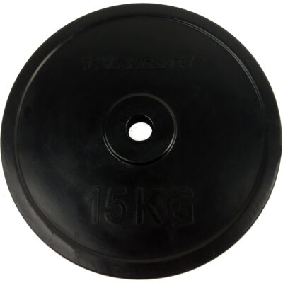 Tunturi Halterschijf - Rubber Plate 15.0kg 15kg - Zwart Tunturi Halterschijf - Rubber Plate 15.0kg 15kg - Zwart
