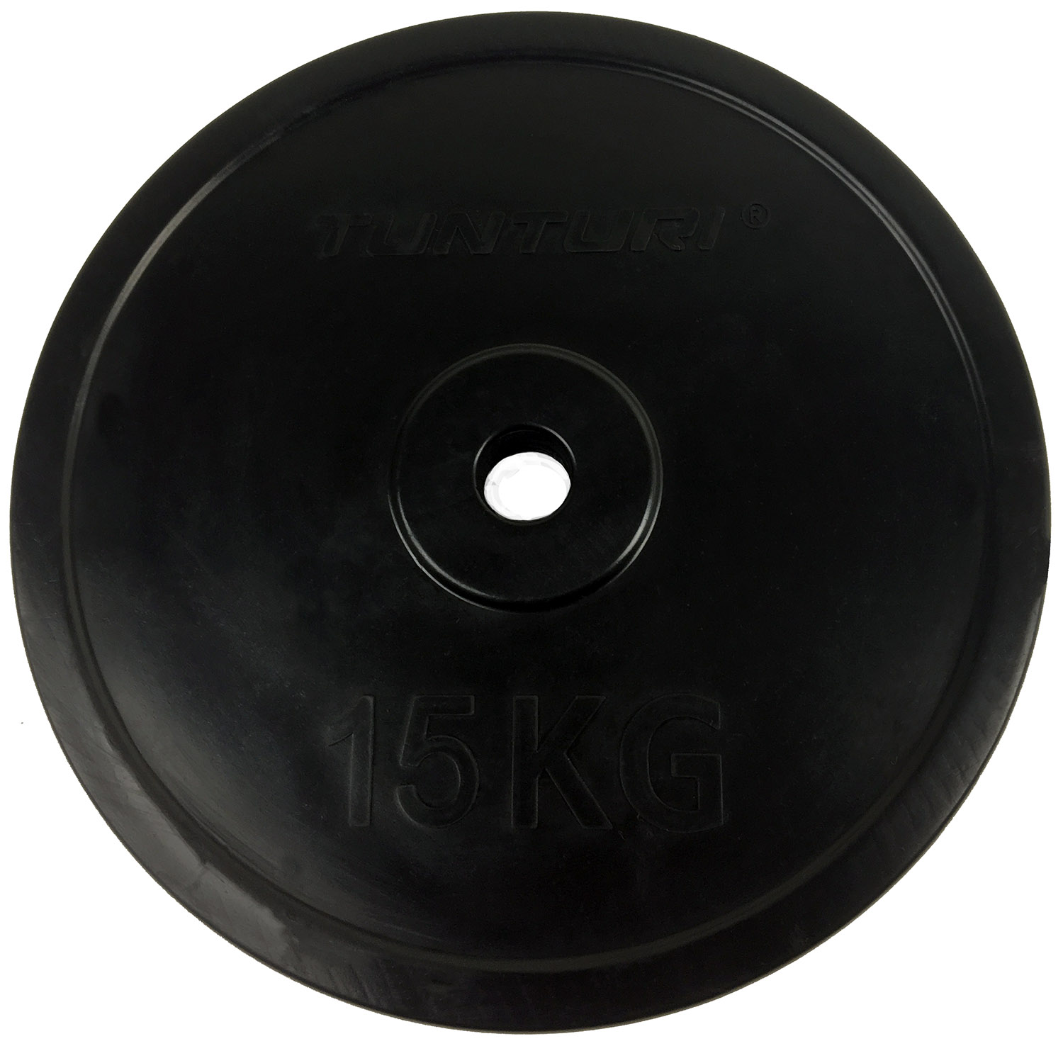 Tunturi Halterschijf - Rubber Plate 15.0kg 15kg - Zwart Tunturi Halterschijf - Rubber Plate 15.0kg 15kg - Zwart