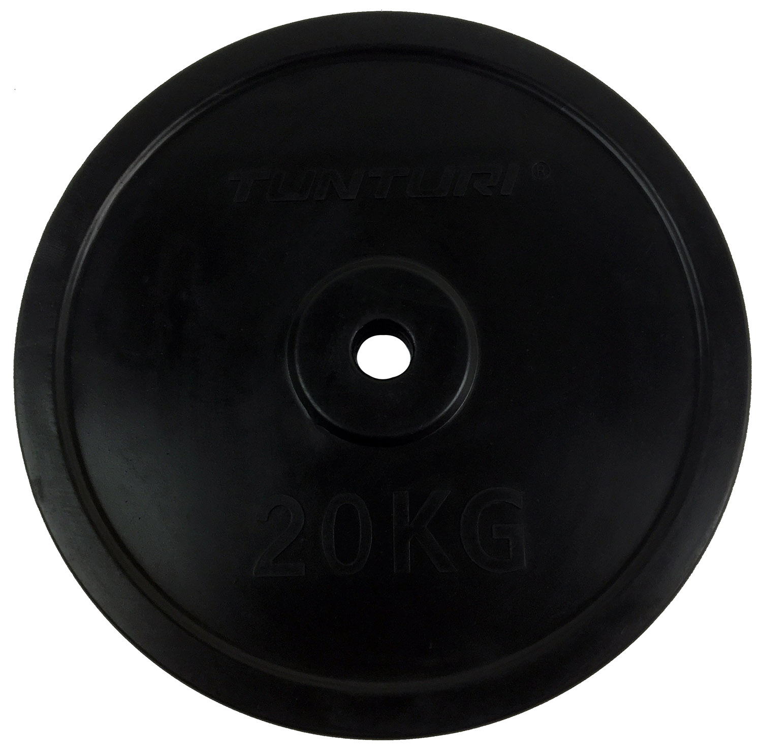 Tunturi Halterschijf - Rubber Plate Single 20kg - Zwart Tunturi Halterschijf - Rubber Plate Single 20kg - Zwart