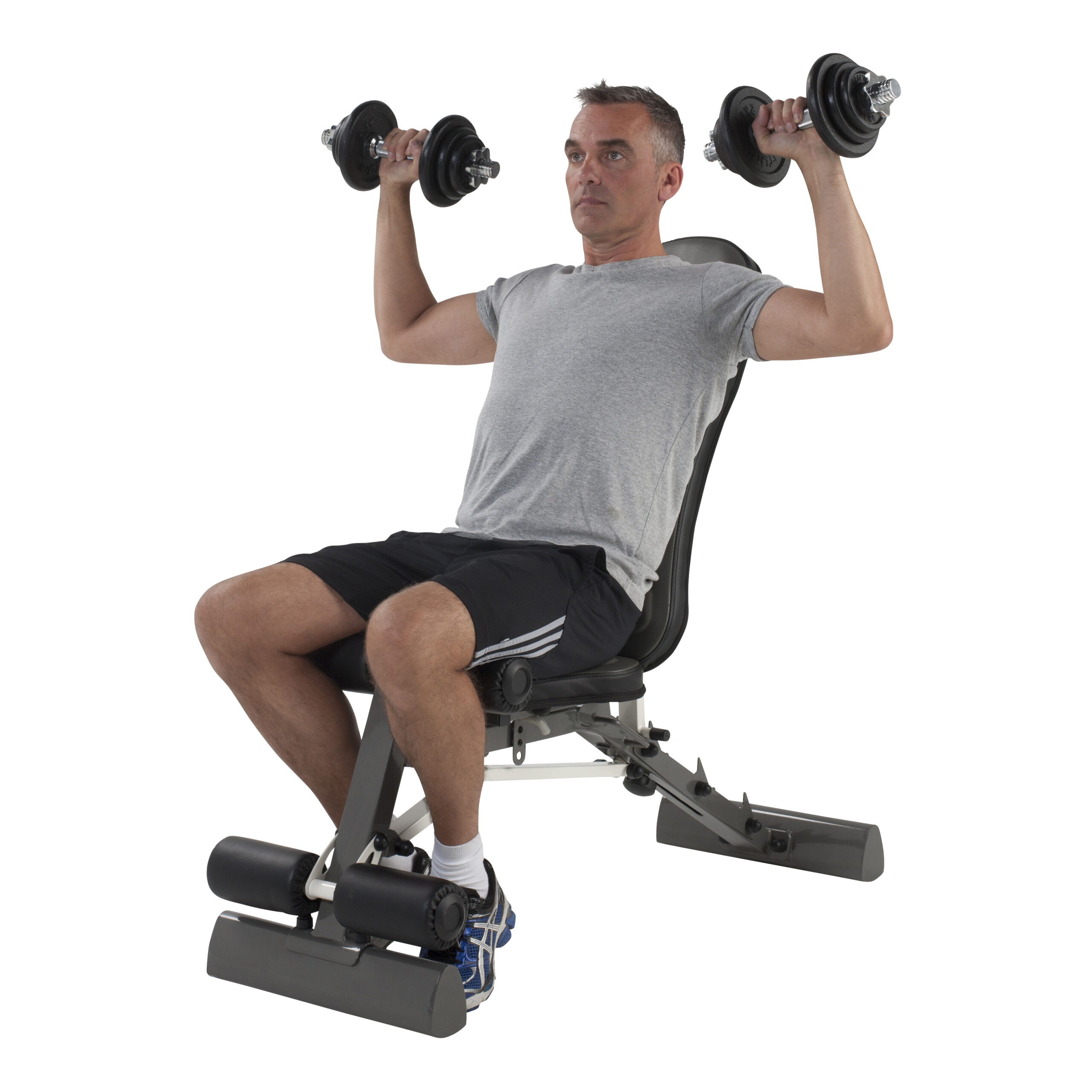 Tunturi Dumbbell - Dumbell Gietijzer totaal 20kg - Zwart Tunturi Dumbbell - Dumbell Gietijzer totaal 20kg - Zwart