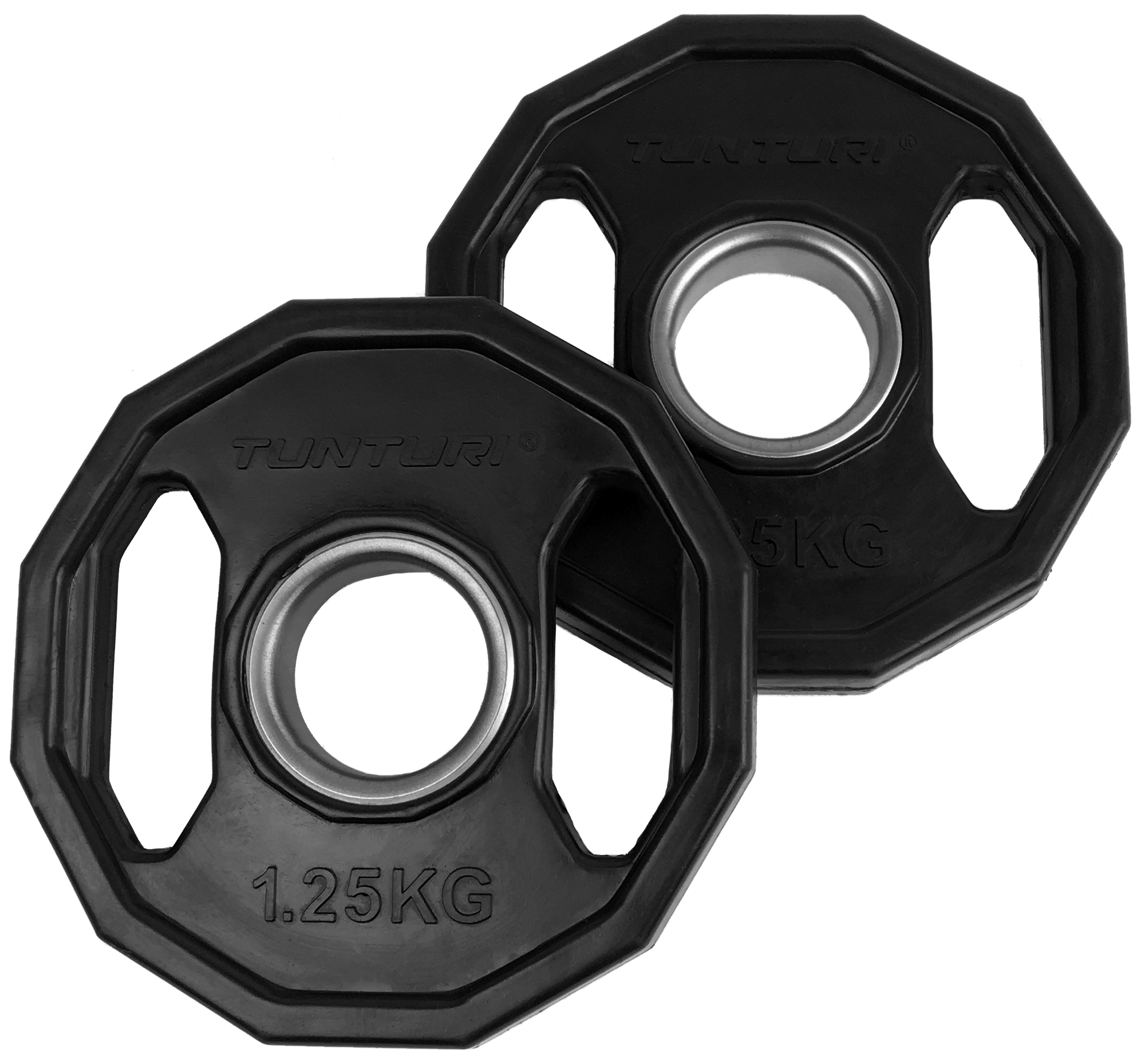 Tunturi Halterschijf - Olympic Rubber Plates 1,25kg - Zwart Tunturi Halterschijf - Olympic Rubber Plates 1,25kg - Zwart