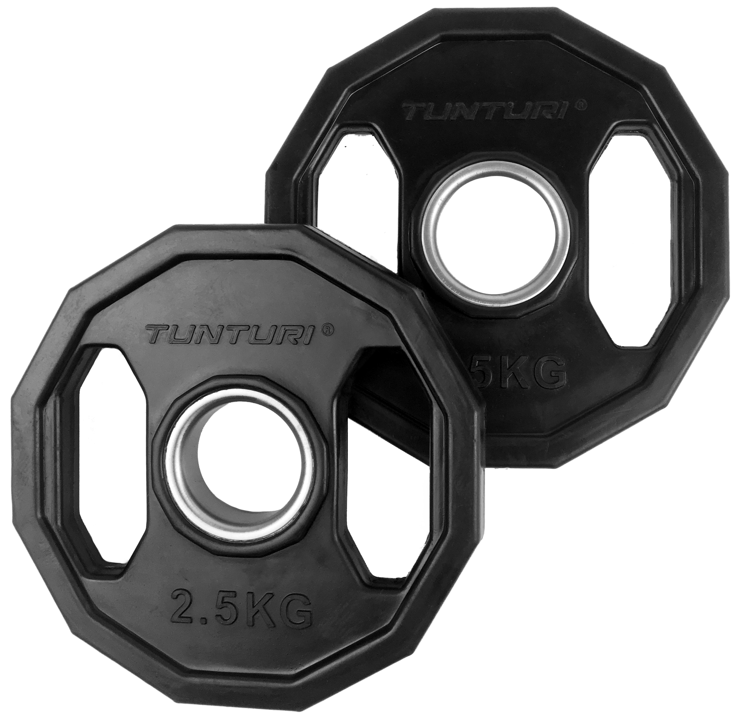 Tunturi Halterschijf - Olympic Rubber Plates 2.5kg - Zwart Tunturi Halterschijf - Olympic Rubber Plates 2.5kg - Zwart