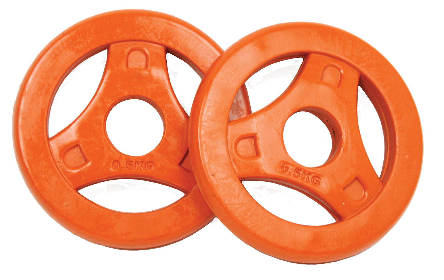 Tunturi Halterschijf - Aerobic Plates Rubber 0.5kg - Oranje Tunturi Halterschijf - Aerobic Plates Rubber 0.5kg - Oranje