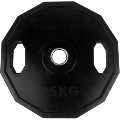 Tunturi Halterschijf - Olympic Rubber Plate Single 25kg - Zwart Tunturi Halterschijf - Olympic Rubber Plate Single 25kg - Zwart