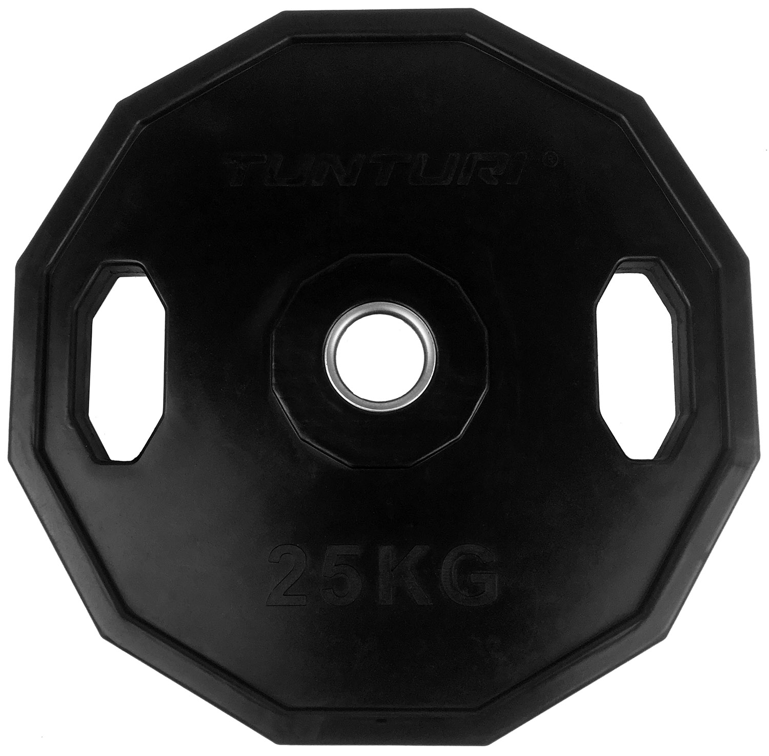 Tunturi Halterschijf - Olympic Rubber Plate Single 25kg - Zwart