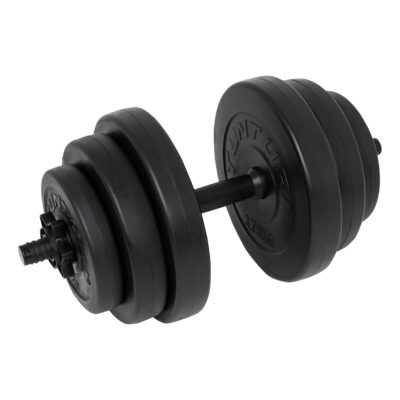 Tunturi Dumbbell - Vinyl Dumbbellset 15kg - Zwart