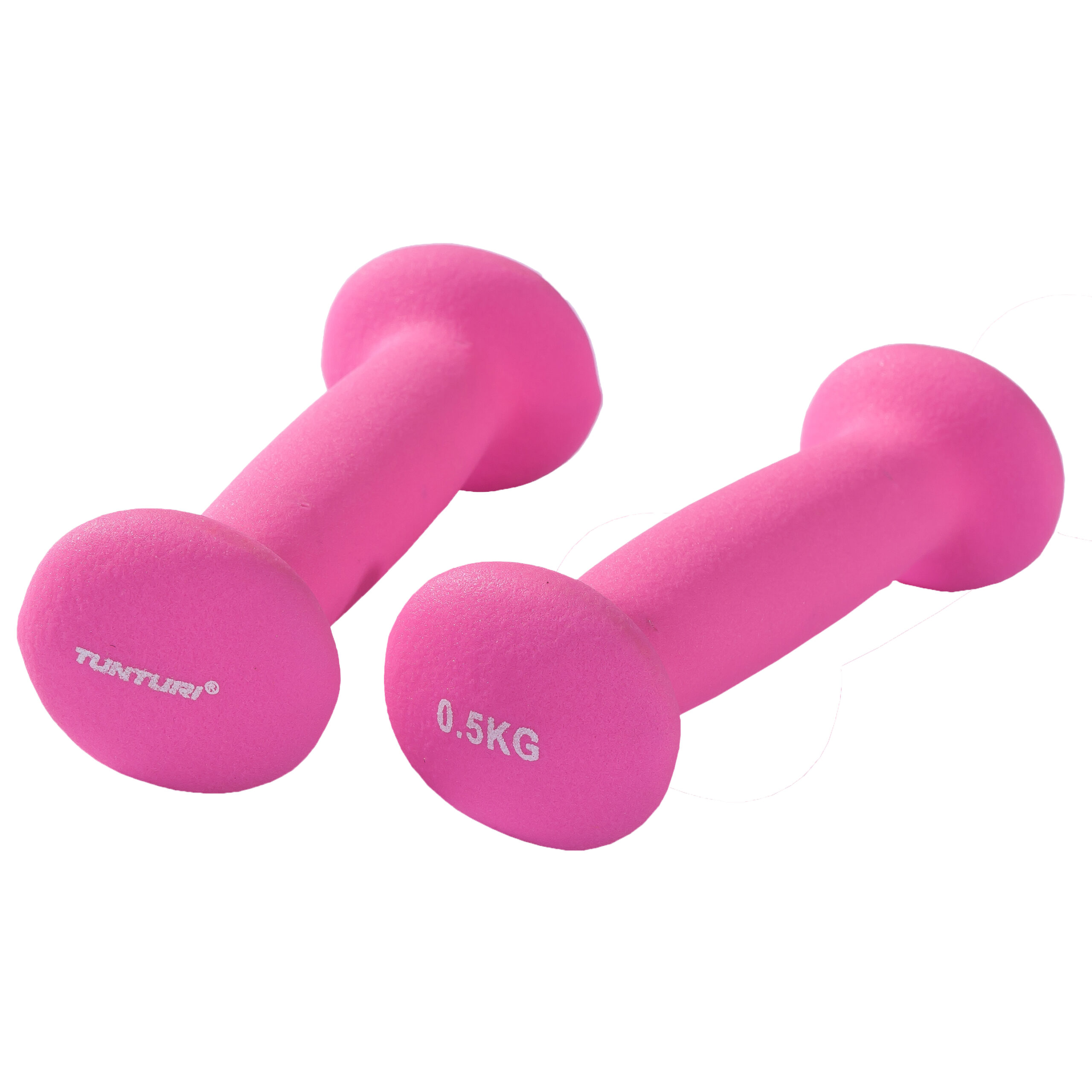 Tunturi Dumbbell - Neopreen Dumbbell 0,5kg - Roze Tunturi Dumbbell - Neopreen Dumbbell 0,5kg - Roze