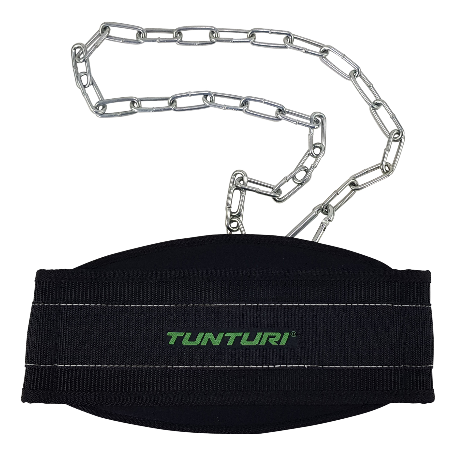 Tunturi Nieuw - EVA Dip Belt With Chain - Zwart Tunturi Nieuw - EVA Dip Belt With Chain - Zwart